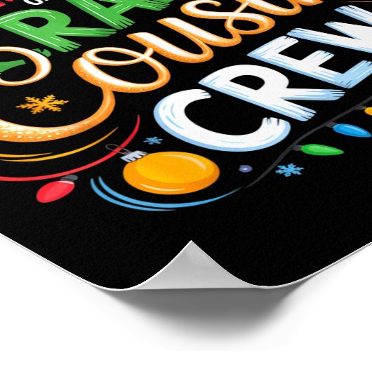 Member Of The Crazy Cousin Crew Christmas Squad Bi Poster (Hoek)