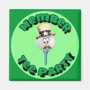 "Member, T-shirt Party" - Stickers, Buttonnen & Ma Magneet