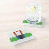 Membraaneiwit onderzetter glazen onderzetter (Schuin)