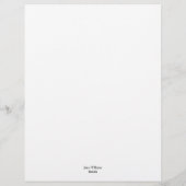 Membrete Magnolias azules Briefhoofd (Achterkant)