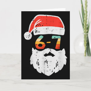 Meme 67 Kerstman Xmas Zes Zeven Kerst Teens Jongen Kaart