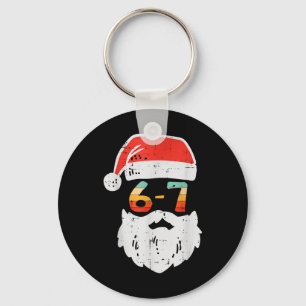 Meme 67 Kerstman Xmas Zes Zeven Kerstmis Tieners J Sleutelhanger