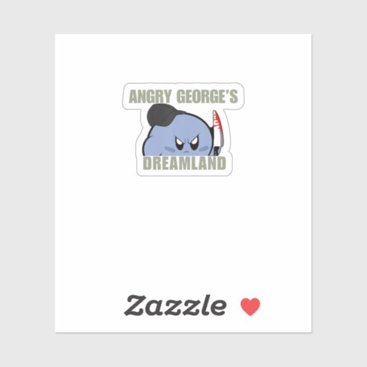Meme Angry George's Dreamland Sticker (Vel)