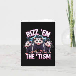 Meme Autistic Opossum Rizz EM met het TISM Autisme Kaart