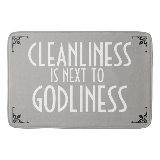 MEME Bath Mat Cleanliness volgende godin Vintage (Voorkant)