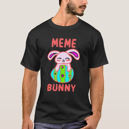 Meme Bunny Matching Family Pasen T-shirt (Voorkant)