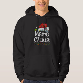 Meme Claus Kerstmuts Kerstmis Pyjama Familie Match Hoodie