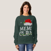Meme Claus Santa Funny Kerstmis Pajama Matching F Trui (Voorkant volledig)