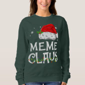 Meme Claus Santa Funny Kerstmis Pajama Matching F Trui (Voorkant)