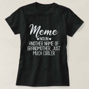 Meme Definition Funny Grandma Moederdag Gift T-shirt