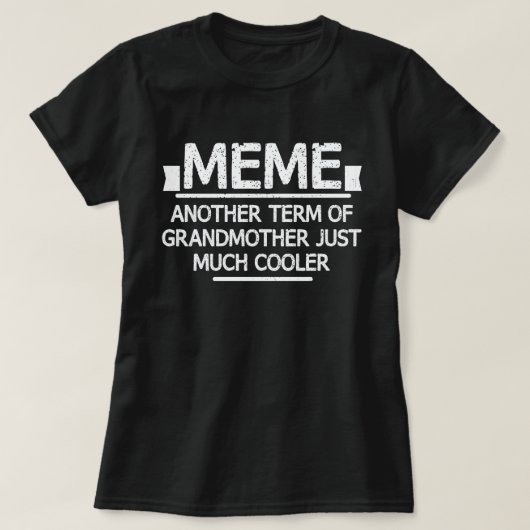 Meme Definition Funny Grandma Moederdag Gift T-shirt (Design voorkant)
