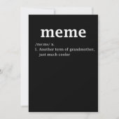 Meme Definition Funny Grandma Moederdag Vrouwen Save The Date (Voorkant)