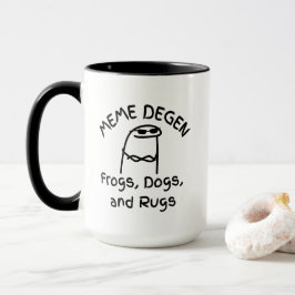 MEME DEGEN - Kikkers, Honden en Taps | Grappige Cr Mok