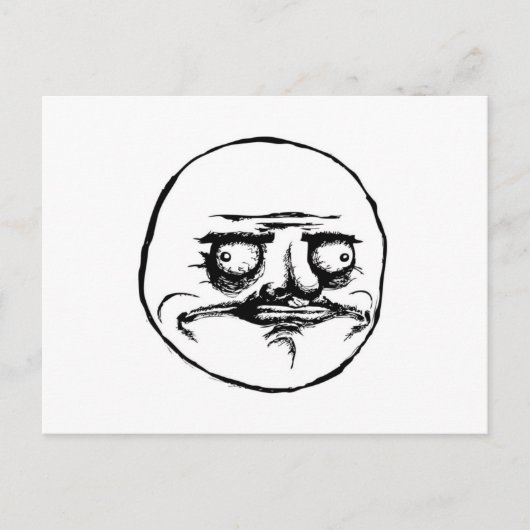 Meme Face Briefkaart (Voorkant)