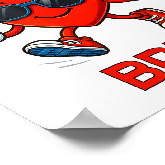 Meme Funny 67 Six Seven Bruh Heart Valentines Men  Poster (Hoek)