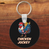 Meme Funny Trump Chicken Jockey Sleutelhanger (Voorkant)