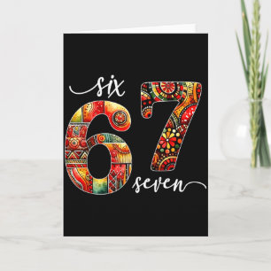 Meme Grappig 6 7 Zes Zeven Black History Month Man Kaart