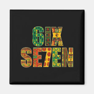 Meme Grappig 6 7 Zes Zeven Black History Month Man Magneet