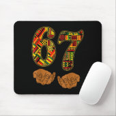 Meme Grappig 6 7 Zes Zeven Black History Month Man Muismat (Met muis)