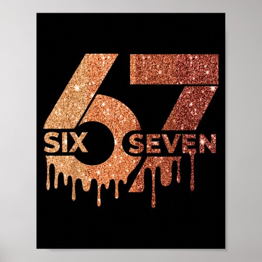 Meme Grappig 6 7 Zes Zeven Black History Month Man Poster (Voorkant)
