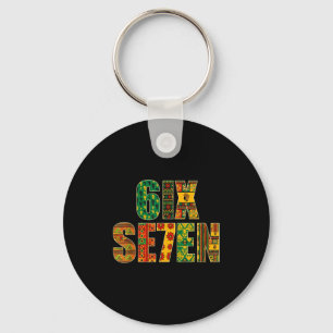 Meme Grappig 6 7 Zes Zeven Black History Month Man Sleutelhanger