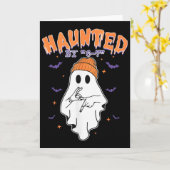 Meme Halloween Geest  Kaart (Gele Bloem)