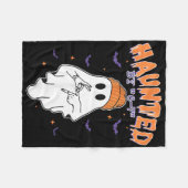 Meme Halloween Haunted  Fleece Deken (Voorkant (Horizontaal))