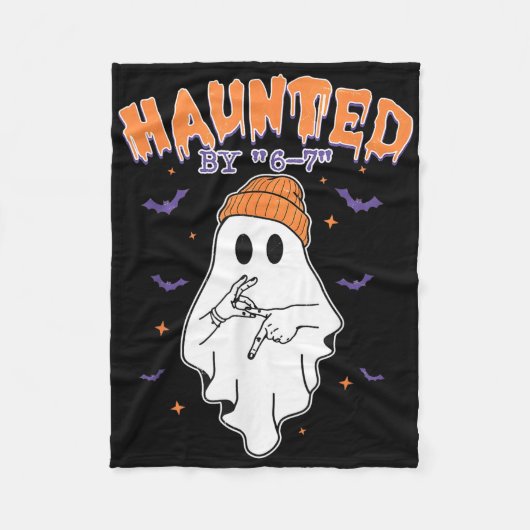 Meme Halloween Haunted  Fleece Deken (Voorkant)