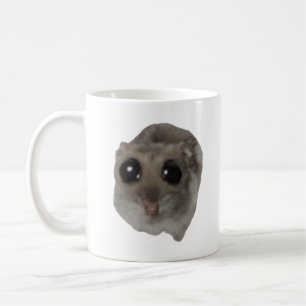 meme, hamster, hamster meme, droevige hamster, gra koffiemok