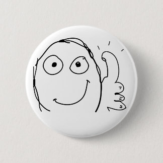 Meme happy thumbs up ronde button 5,7 cm