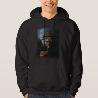 Meme Hond Rookt Sigaar Hoodie