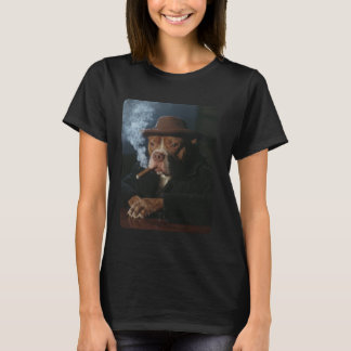 Meme Hond Rookt Sigaar T-shirt