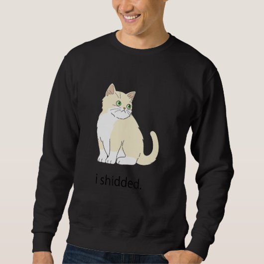 Meme I Shidded Cat Kitten 1 Trui (Voorkant)