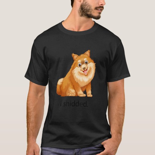 Meme I Shidded Dog Dogs Pet T-shirt (Voorkant)