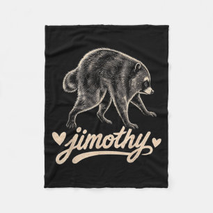 Meme Jimothy Wasbeerontwerp Fleece Deken