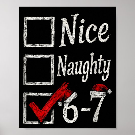 Meme Leuk Stout Kersthuis Grappig Cadeau Mannen, V Poster (Voorkant)