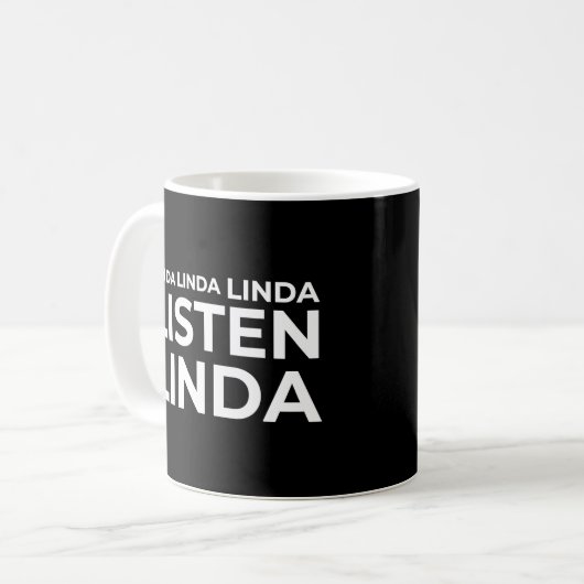 Meme Linda Luister Koffiemok (Voorkant links)