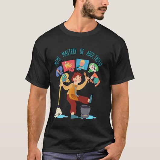 Meme Meesterschap van Volwassenheid Grappige Sarca T-shirt (Voorkant)