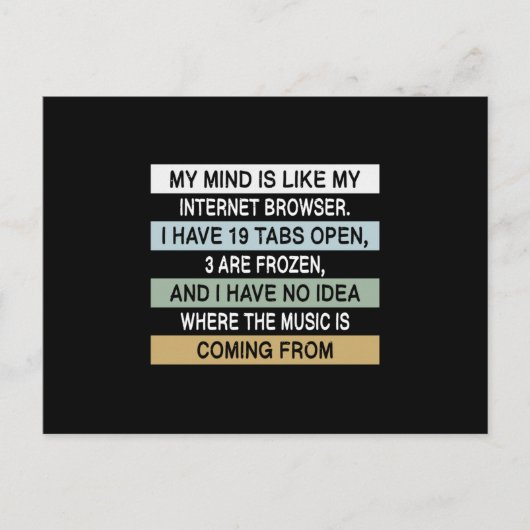 Meme Memes Humor werk Joke Cool Funny Gift Idea Briefkaart (Voorkant)