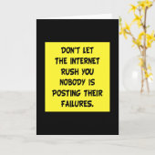 Meme Memories Work Humor Joke Cool Funny Gift Idea Kaart (Gele Bloem)