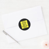 Meme Memories Work Humor Joke Cool Funny Gift Idea Ronde Sticker (Envelop)