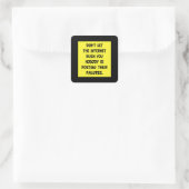 Meme Memories Work Humor Joke Cool Funny Gift Idea Vierkante Sticker (Tas)