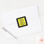 Meme Memories Work Humor Joke Cool Funny Gift Idea Vierkante Sticker (Envelop)
