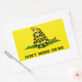 Meme niet op mij rechthoekige sticker (Envelop)