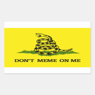 Meme niet op mij rechthoekige sticker