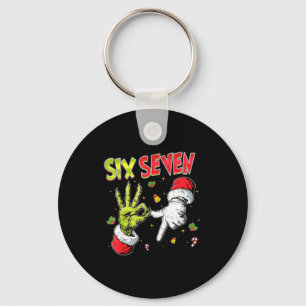 Meme Nummer 67 Bro Slaaptaal Zes Zeven Kerst Hand Sleutelhanger