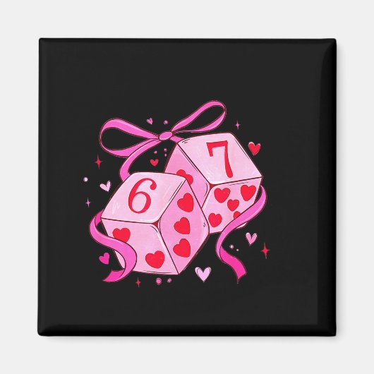 Meme Playing Cards Valentine,preppy Funny Coquette Magneet (Voorkant)