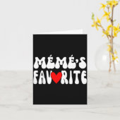 MÉmÉ’s Favorite Funny Grandparent Granhild Humor  Kaart (Gele Bloem)