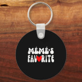 MÉmÉ’s Favorite Funny Grandparent Granhild Humor Sleutelhanger (Voorkant)