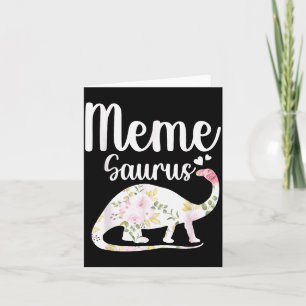 Meme Saurus oma Moederdag Thanksgiving Kerstmis Kaart